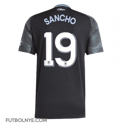 Camiseta Aston Villa Jadon Sancho #19 Visitante Equipación 2025-26 manga corta Camiseta Aston Villa Jadon Sancho #19 Visitante Equipación 2025-26 manga corta